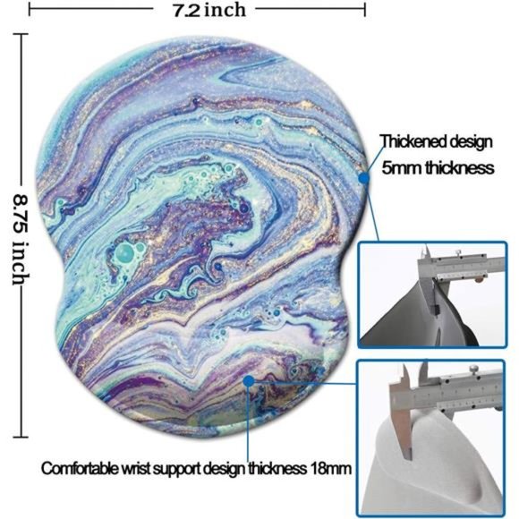 NEW With Tags - Mouse Pad with Wrist Support & Non Slip Mousepad Wrist Rest - Picture 2 of 6